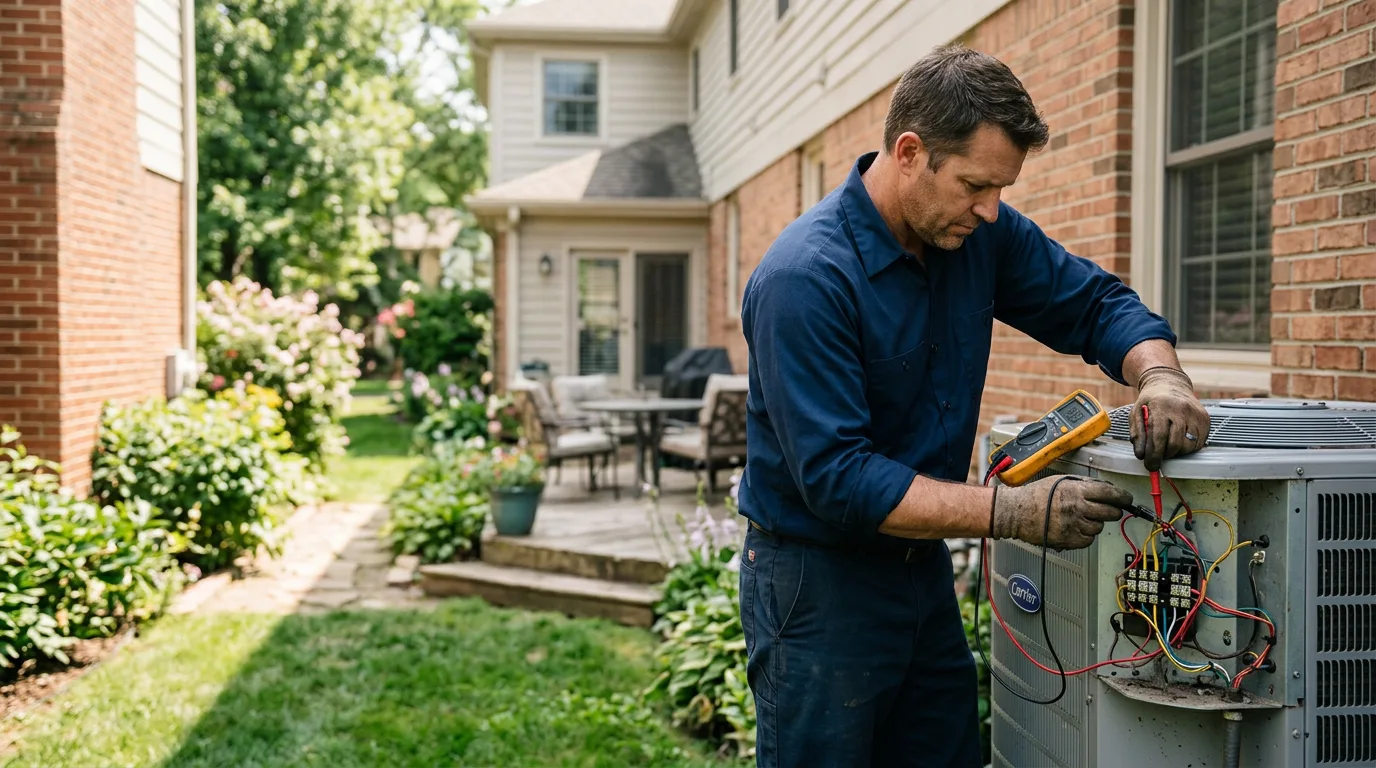 HVAC technician working near Goldens Bridge, NY